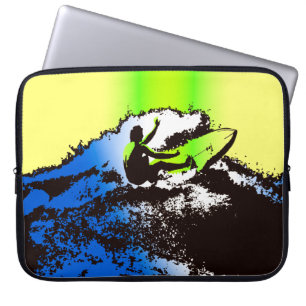 Funda Para Portátil Groovy Hawaiian Surfer 1960's Retro Wetsuit Bag