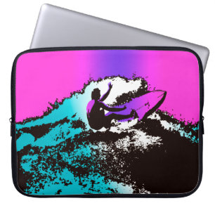 Funda Para Portátil Groovy Hawaiian Surfer 1960's Retro Wetsuit Bag