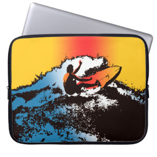 Funda Para Portátil Groovy Hawaiian Surfer 1960's Retro Wetsuit Bag