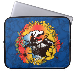 Funda Para Portátil Groovy Hawaiian Surfer 1960's Retro Wetsuit Bag