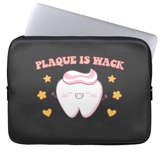 Funda Para Portátil Groovy Plaque es un higienista dental Wack (Frente)