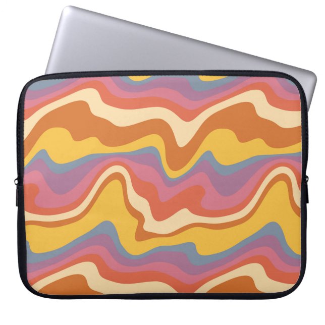 Funda Para Portátil Groovy Retro Pattern (Frente)