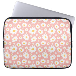 Funda Para Portátil Groovy Rubor Boho Daisy Floral Garden Pattern