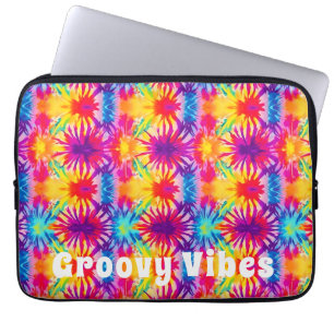 Funda Para Portátil Groovy Vibes Tie Dye Personalizable