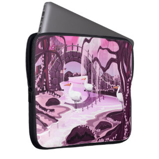 Funda Para Portátil Grullas en el jardín coreano
