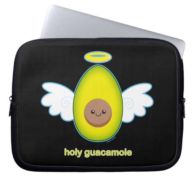 Funda Para Portátil Guacamole santo (Frente)