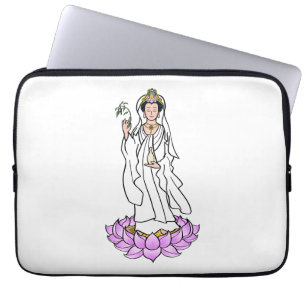 Funda Para Portátil Guan Yin Bodhisattva en Lotus