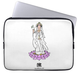 Funda Para Portátil Guan Yin Bodhisattva en Lotus