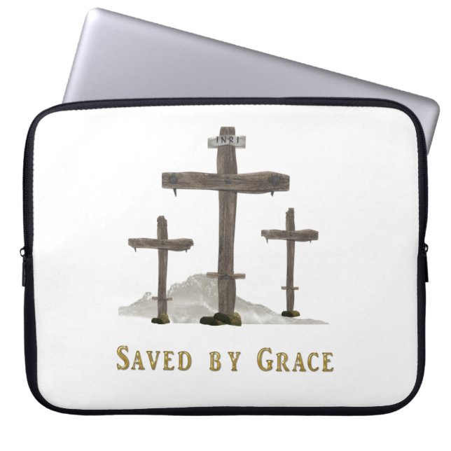 Funda Para Portátil guardado por gracia (Frente)