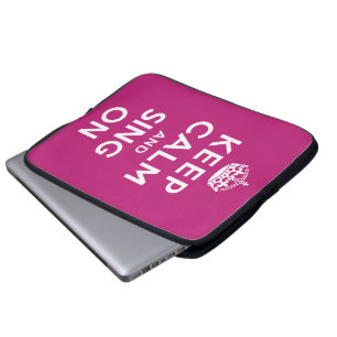 Funda Para Portátil Guarde la calma y cante encendido