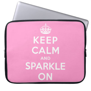 Funda Para Portátil Guarde la calma y chispee encendido