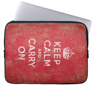Funda Para Portátil Guarde la calma y continúe