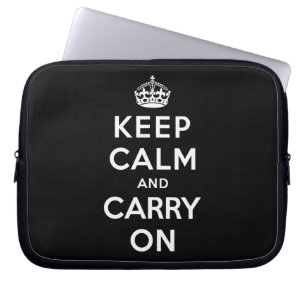 Funda Para Portátil Guarde la calma y continúe