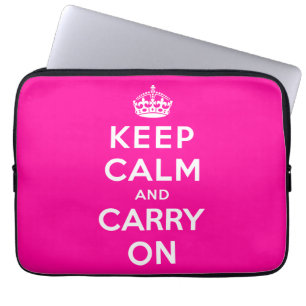 Funda Para Portátil Guarde la calma y continúe