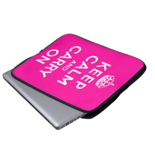 Funda Para Portátil Guarde la calma y continúe