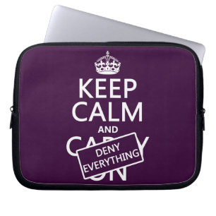 Funda Para Portátil Guarde la calma y niegue a todo - todos los