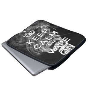 Funda Para Portátil Guarde la calma y Vape encendido