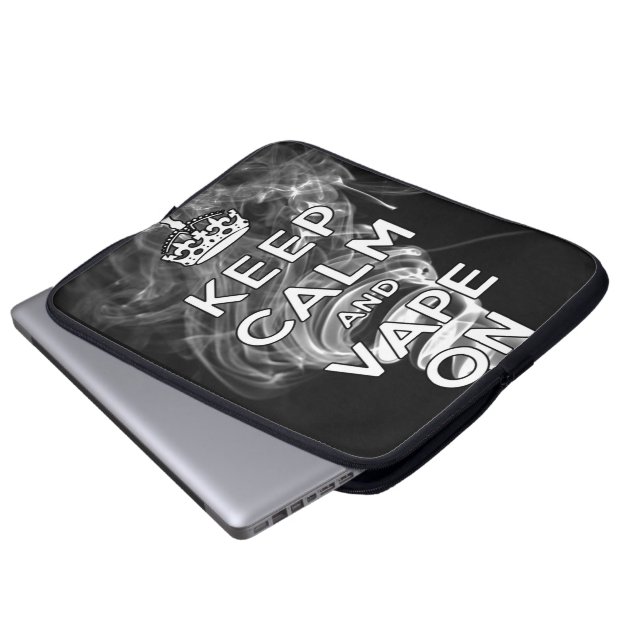 Funda Para Portátil Guarde la calma y Vape encendido (Inferior anverso)