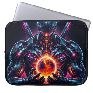 Funda Para Portátil Guardián Cósmico Cibernético Abstracto Robot Futur