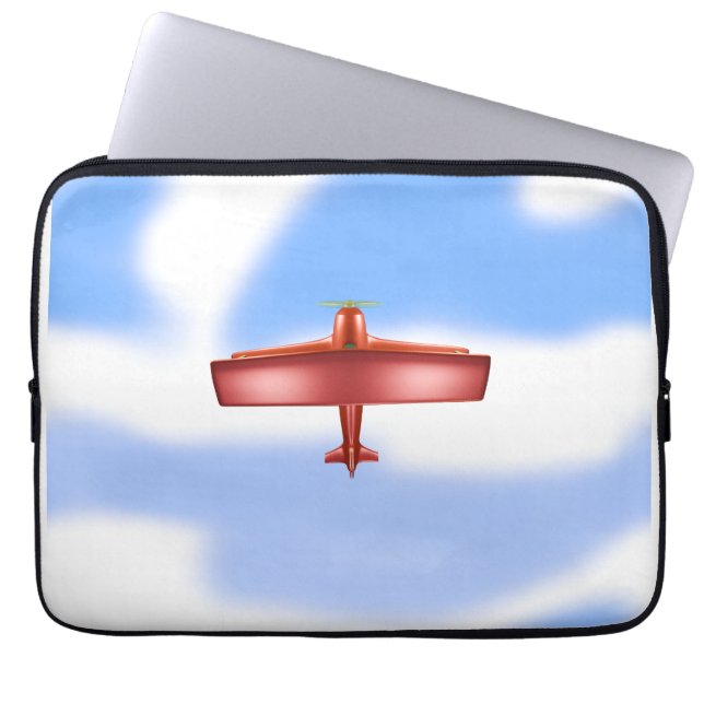 Funda Para Portátil Guay Adventurous Flying Red Plane Electronics Bag (Frente)