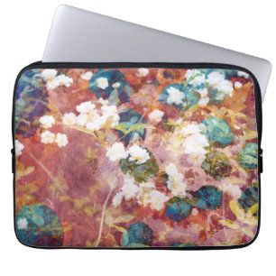 Funda Para Portátil Guay, arte de moda del patrón de flor romántico