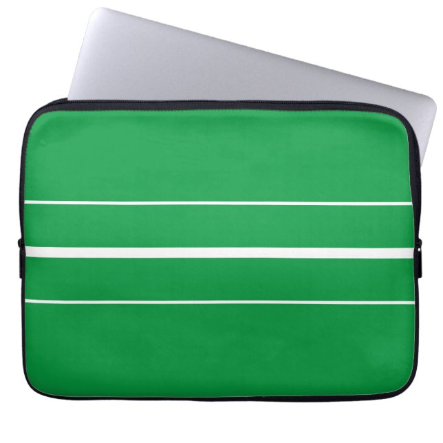 Funda Para Portátil Guay Bold Kelly Green White Center Carreras (Frente)