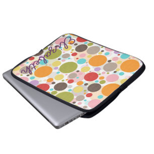 Funda Para Portátil Guay colorido trendy girly burbuja puntos de polka