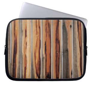 Funda Para Portátil Guay de textura de la valla de madera