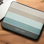 Funda Para Portátil Guay Modern Stripes Personalizado<br><div class="desc">Personalice este diseño con su nombre,  monograma o texto de su elección.</div>