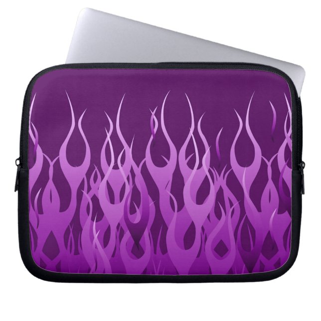 Funda Para Portátil Guay Purple Carreras llama elegante (Frente)