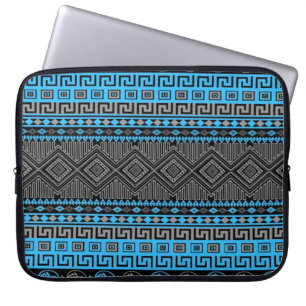 Funda Para Portátil Guay verano moda neón azul gris negro azteca