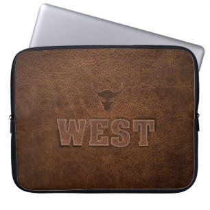 Funda Para Portátil Guay Western Text - Personalizar It