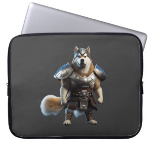 Funda Para Portátil Guerrero Alaskan Malamute Perro, perro militar de 