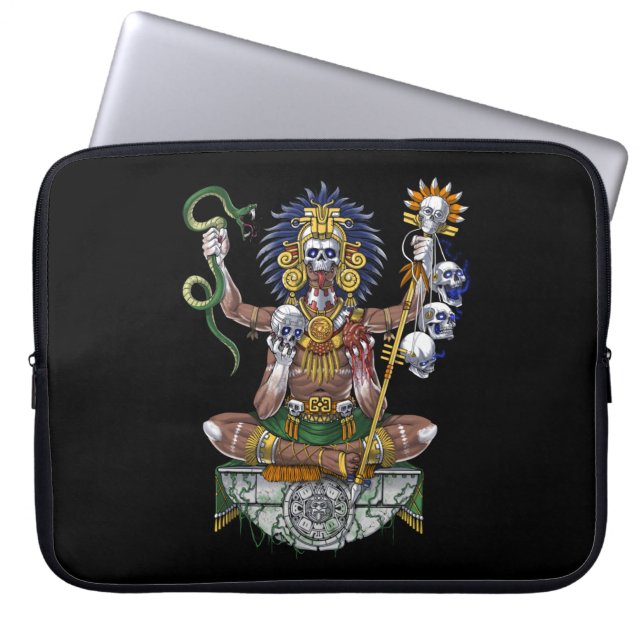 Funda Para Portátil Guerrero azteca chamán (Frente)