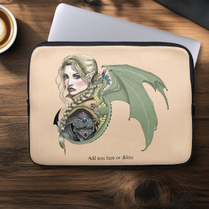 Funda Para Portátil Guerrero Elfo Dragón Fantasía Mágico Medieval Melo