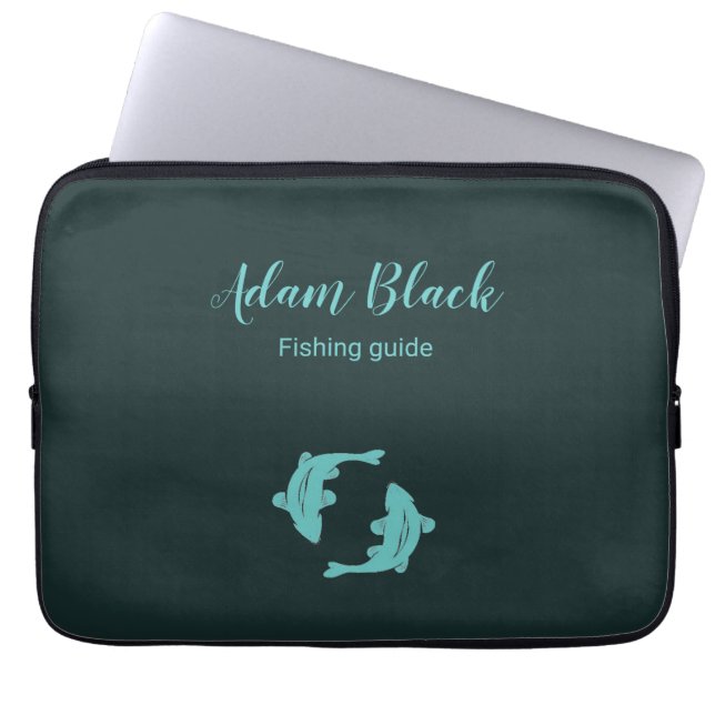 Funda Para Portátil Guía para el uso de pescado azul (Frente)