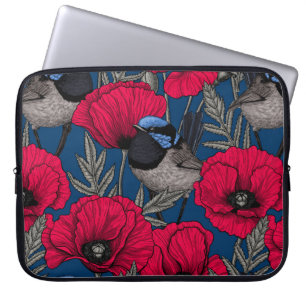 Funda Para Portátil Guirnaldas y amapolas