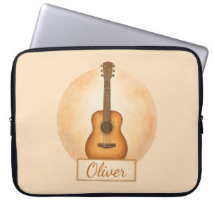 Funda Para Portátil Guitarra Acústica con Nombre Personalizado para Am