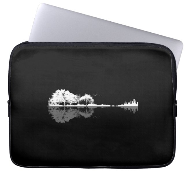 Funda Para Portátil Guitarra natural (Frente)