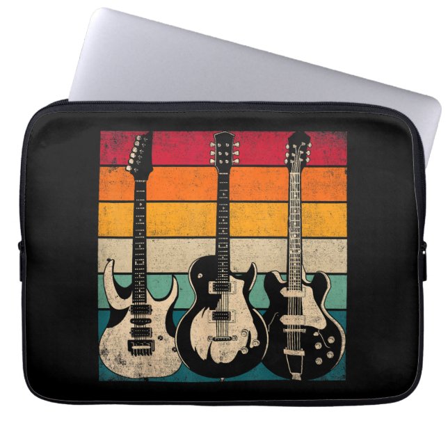 Funda Para Portátil Guitarra retro (Frente)