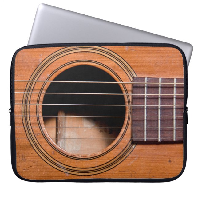 Funda Para Portátil Guitarra rústica (Frente)