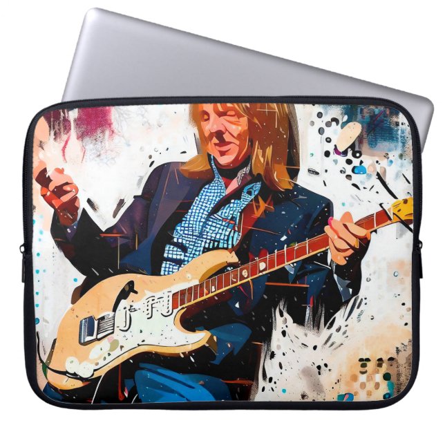 Funda Para Portátil guitarrista genial (Frente)