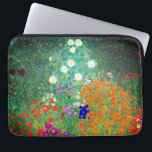 Funda Para Portátil Gustav Klimt Flower Garden<br><div class="desc">Portátil Sleeve con el jardín de flores de pintura al óleo de Gustav Klimt (1906). Un bonito jardín de flores moradas,  rojas,  blancas,  azules y naranjas. Un gran regalo para los amantes del arte Art Nouveau y austriaco.</div>