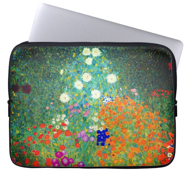 Funda Para Portátil Gustav Klimt Flower Garden (Frente)