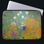 Funda Para Portátil Gustav Klimt - Jardín de flores<br><div class="desc">Jardín de flores - Gustav Klimt en 1905-1907</div>