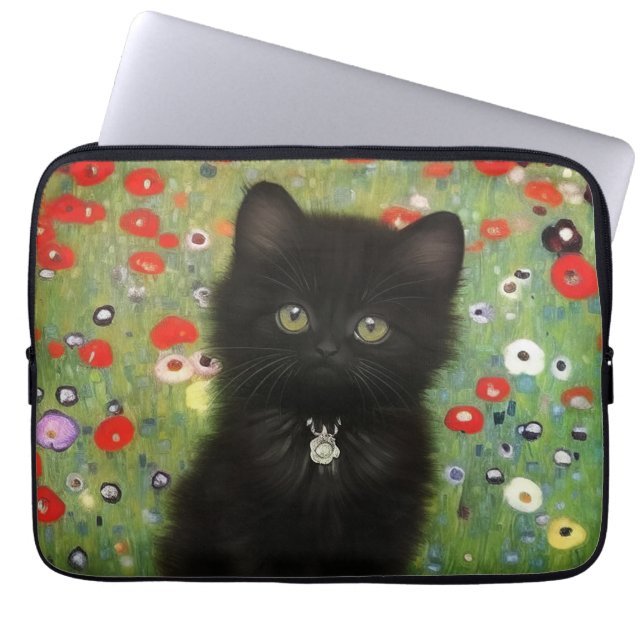 Funda Para Portátil Gustav Klimt Kitten (Frente)
