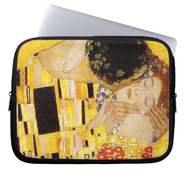 Funda Para Portátil Gustav Klimt La Pintura Clásica Del Beso (Frente)