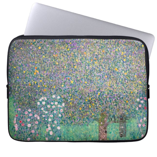 Funda Para Portátil Gustav Klimt - Rosebushes bajo los árboles (Frente)