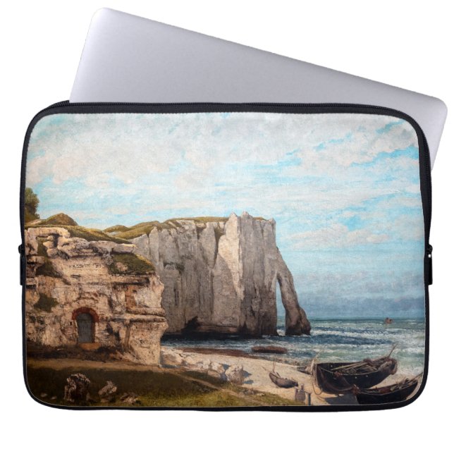 Funda Para Portátil Gustave Courbet - Acantilados en Etretat después d (Frente)