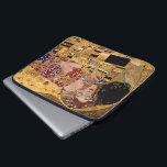 Funda Para Portátil Gustavo Klimt: El beso (detalle)<br><div class="desc">Una manga clásica hermosa del ordenador portátil que ofrece un par romántico que comparte un beso,  pintado por el pintor austríaco Gustavo Klimt del symbolist.</div>